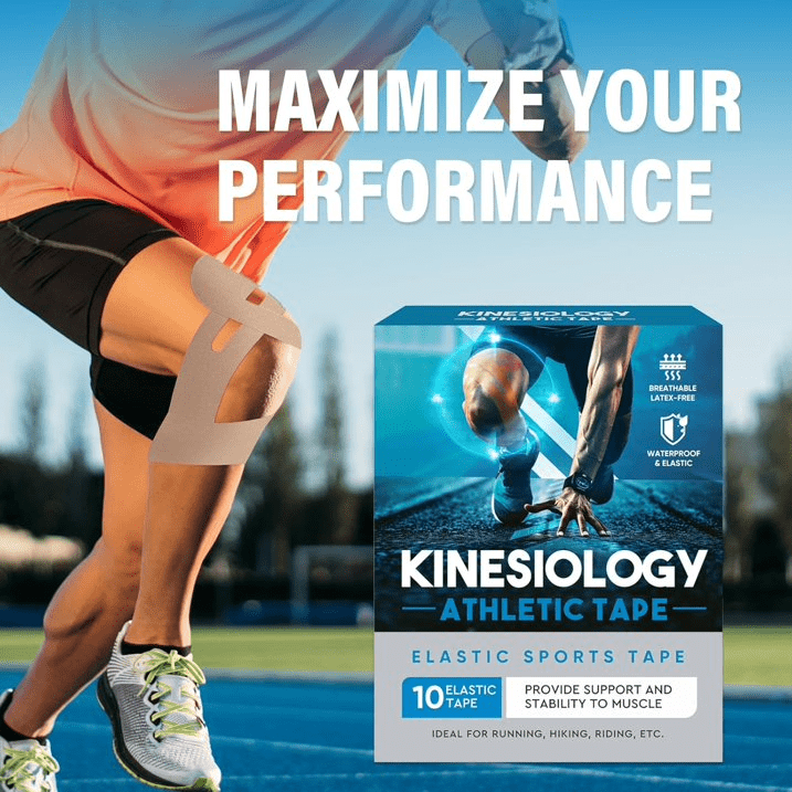 Kinesiology Tape for Shoulder, Waterproof and Breathable Shoulder Tape, Elastic Sports Tape Supports Shoulder, 12 PCS