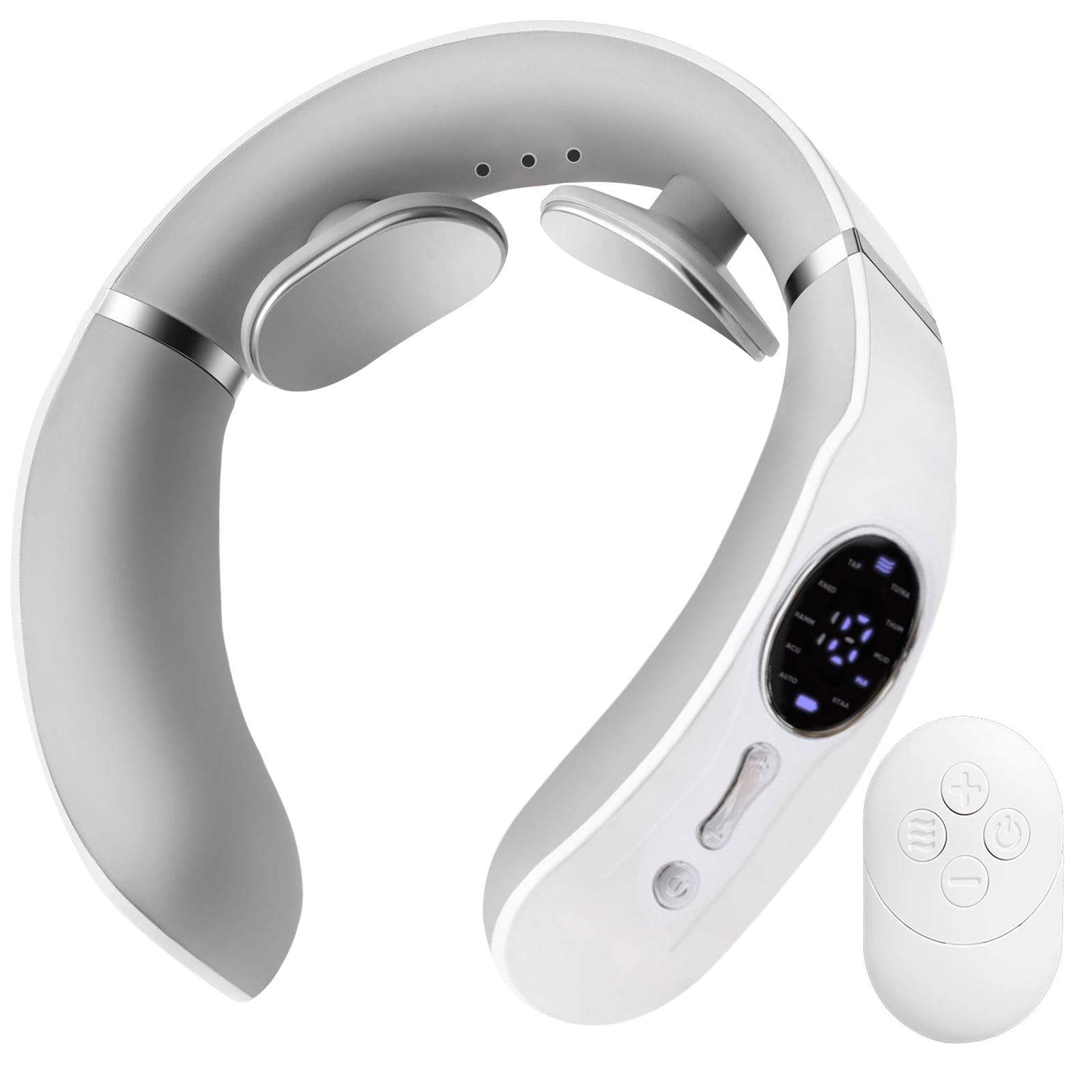 Neck Massager with Heat, Neck Massager for Pain Relief Deep Tissue, Portable Neck Massager with 10 Modes & 16 Levels, Relaxation at Home, Office, Travel